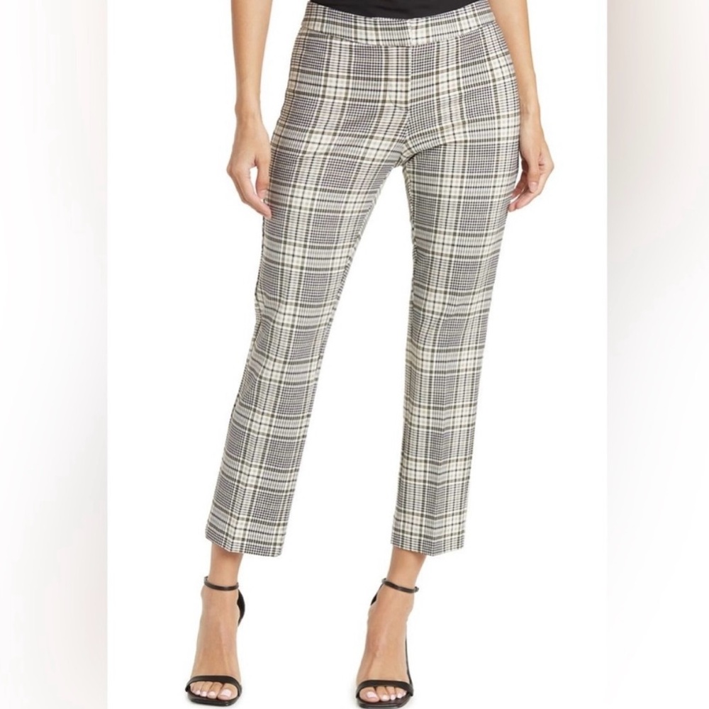 Amanda + Chelsea Plaid Slim Ankle Pants